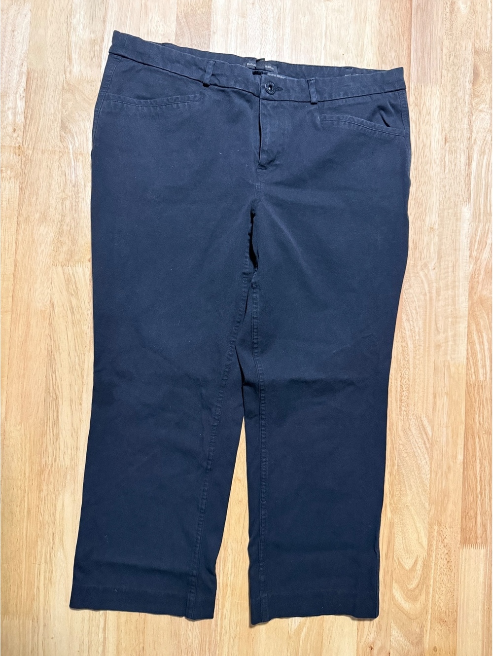 Banana Republic Women’s Black Stretch Cropped Pants Size 14
